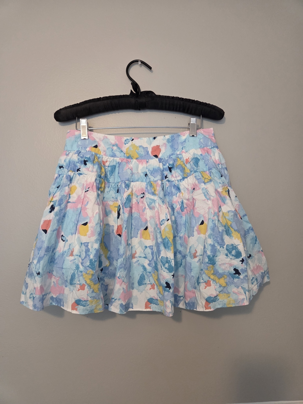 Buddy Love Pastel Floral Mini Skirt in Blue, Pink & Yellow